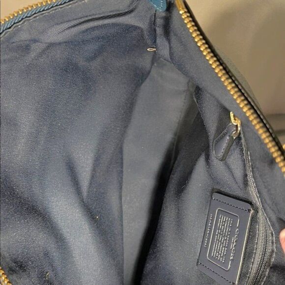 Coach Prairie Satchel Teal Leather Bag - #79997 - Picture 6 of 10